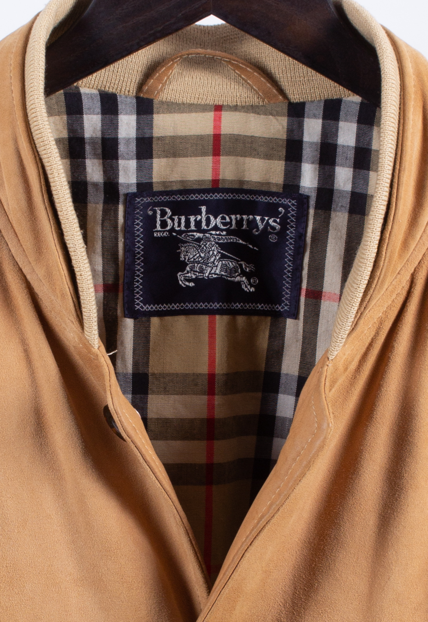 Vintage Burberry Nova Check Suede Jacket | Vintage Clothing Shop