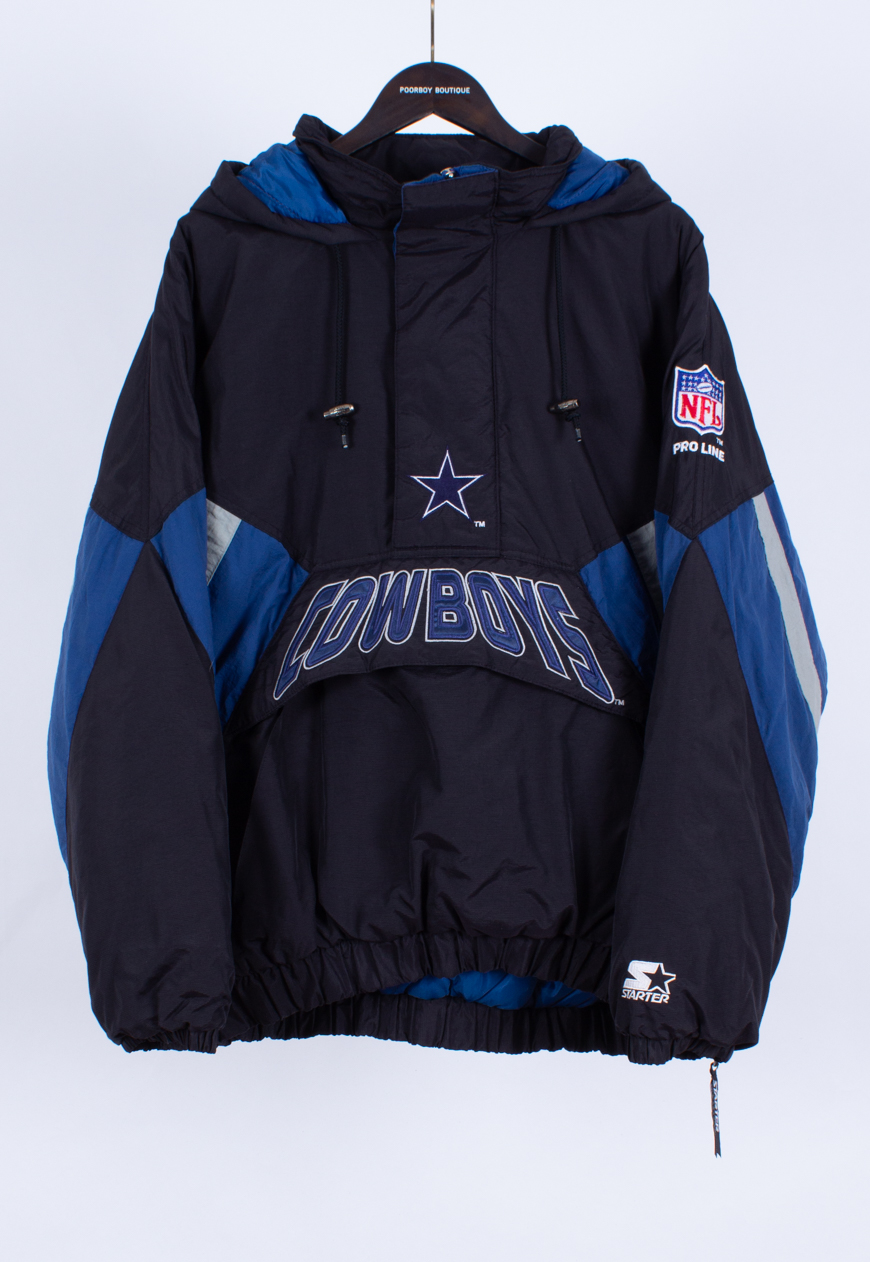Vintage 90s Starter Pullover Jacket NFL Cowboys | Vintage Online Store