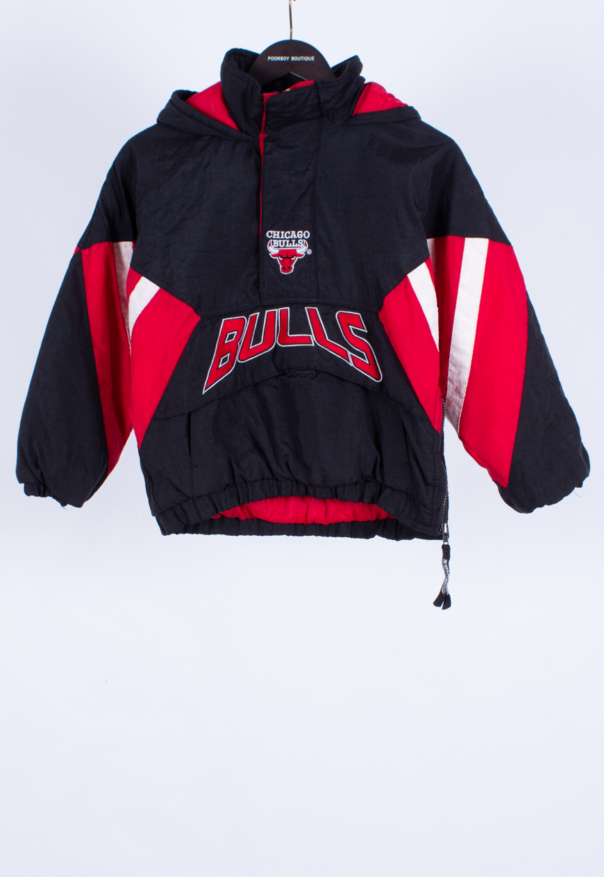 Vintage 90s Starter Pullover Jacket NBA Chicago Bulls | Vintage Clothes