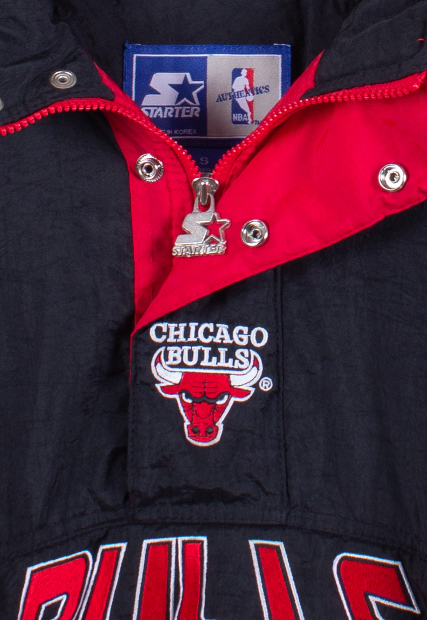 Vintage 90s Starter Pullover Jacket NBA Chicago Bulls | Vintage Clothes