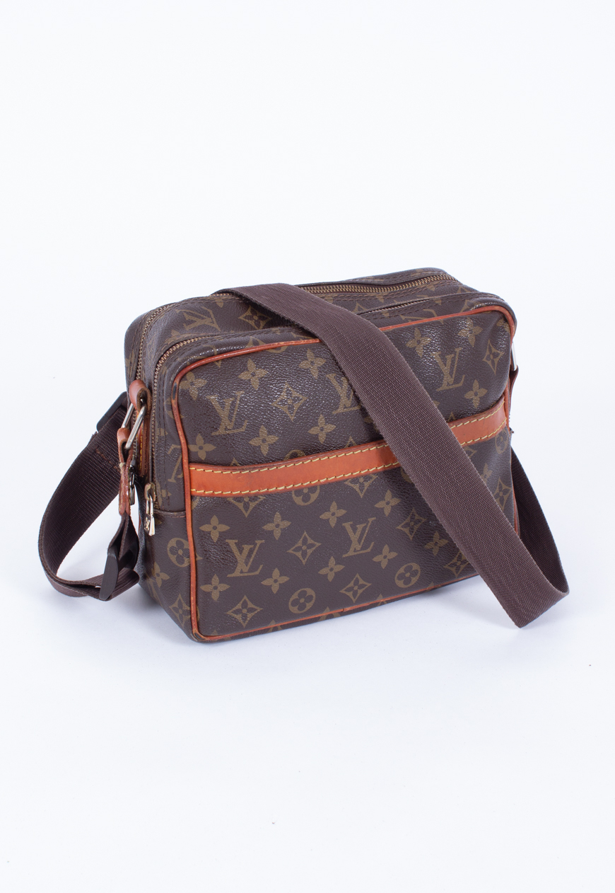 LOUIS VUITTON vintage messenger bag in brown monogram canvas and leather   VALOIS VINTAGE PARIS