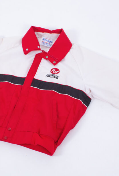 vintage nascar post cereal racing jacket, vintage racing jacket, vintage clothing hull