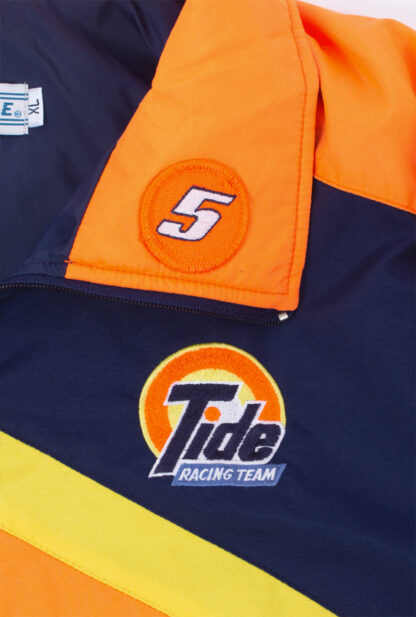 vintage nascar tide racing team jacket, vintage racing jacket, vintage clothing hull